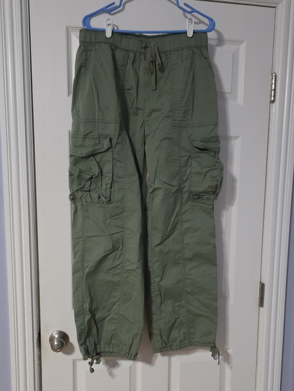 YMI Olive Cargo Pants with Drawcord Ankles